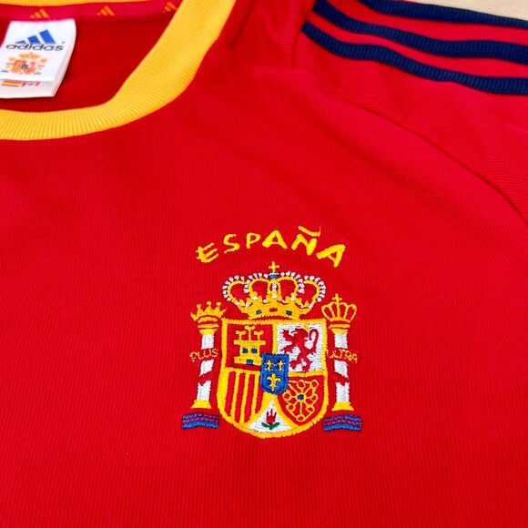 Vintage Adidas 2002 España National Soccer Jersey Home Kit XL / Rare Collectible - Picture 9 of 16